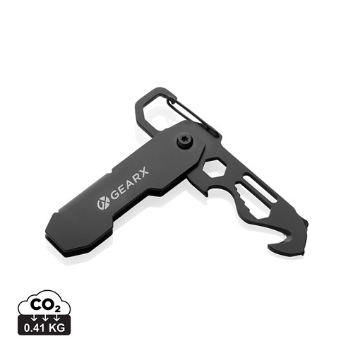 Herramienta EDC plegable Gear X con mosquetón Herramienta EDC plegable Gear X con mosquetón