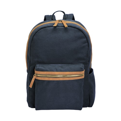 Mochila de lona reciclada con compartimento acolchado para el portátil Mochila de lona reciclada con compartimento acolchado para el portátil