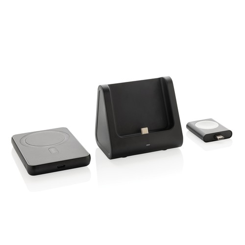 Chargeur 3 en 1 avec powerbank en plastique RCS Powerbase