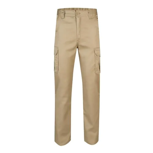 VL PAN. Pantalon stretch, multipoches (290g/m²), en coton (46%), EME (38%) et polyester (16%)