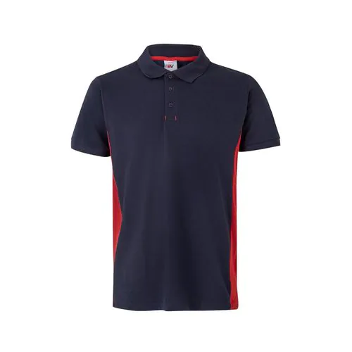 VL SUPAY. Polo piqué bicolore (180g/m²), manches courtes, en coton (60%) et polyester (40%)