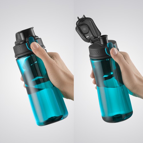 BOUTEILLE D'EAU NEON, 580 ml.