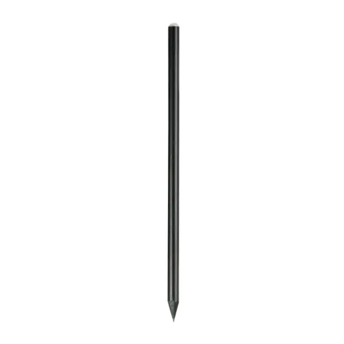 Black wooden pencil with graphite lead, black wood, cylindrical cross-section Black wooden pencil with graphite lead, black wood, cylindrical cross-section