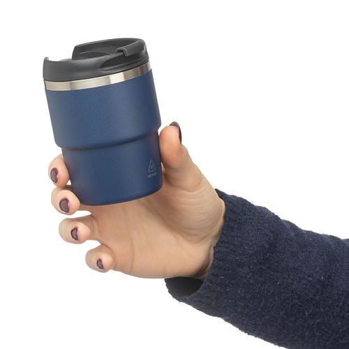 ?Gerecycled roestvrijstalen dubbelwandige drinkbeker (175 ml) Oli ?Gerecycled roestvrijstalen dubbelwandige drinkbeker (175 ml) Oli