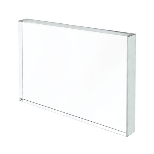 PAPER WEIGHT WHITE GLASS mm100x160