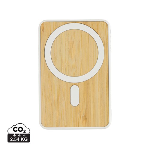 Zen RCS rplastic 5000 mah 5W magnetische bamboe powerbank Zen RCS rplastic 5000 mah 5W magnetische bamboe powerbank
