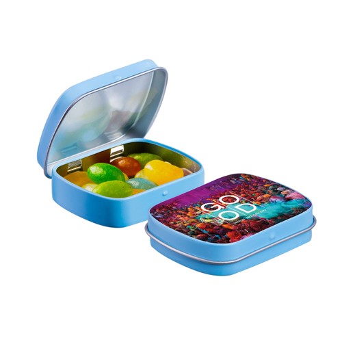 Mini boîte à charnière avec bonbons Mini boîte à charnière avec bonbons