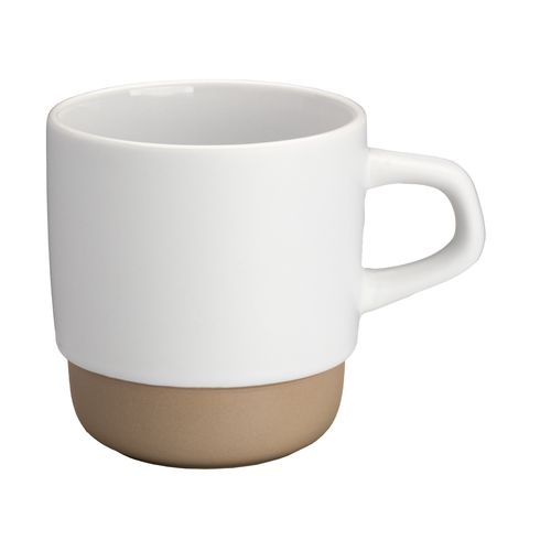 320 ml ceramic mug. Stackable. With matte exterior and glossy interior