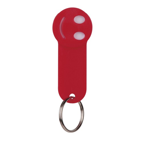 COIN HOLDER KEY CHAIN IN PLASTIC AND METAL