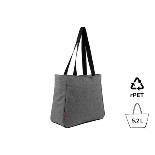 Insulated shopper bag 'Sapang', RPET heather grey