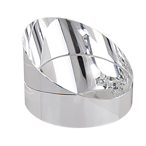 PAPER WEIGHT WHITE CRYSTAL d=70x45 mm PAPER WEIGHT WHITE CRYSTAL d=70x45 mm