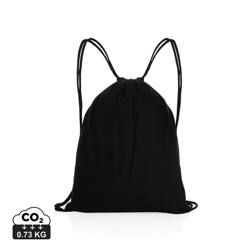 Impact AWARE™ recycled cotton drawstring backpack 145g Impact AWARE™ recycled cotton drawstring backpack 145g