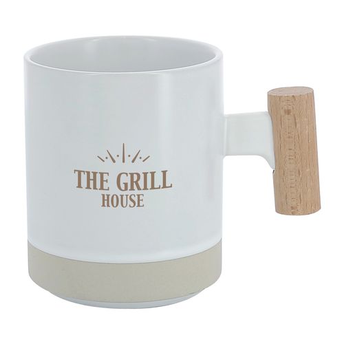 MUG CERAMIQUE/BOIS 33CL