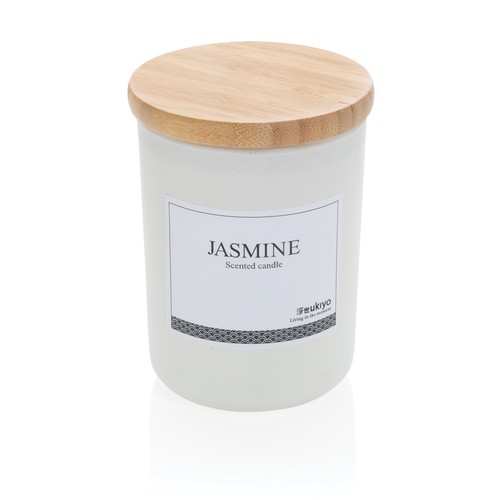 Bougie parfumée avec couvercle en bambou Ukiyo Bougie parfumée avec couvercle en bambou Ukiyo