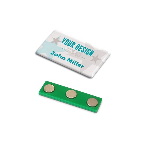 Badge aimanté 50x30mm Badge aimanté 50x30mm