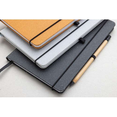 A5 Hardcover Notizbuch aus GRS recyceltem PU A5 Hardcover Notizbuch aus GRS recyceltem PU