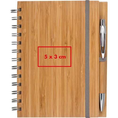Bloc de notas con tapa de bambú A5