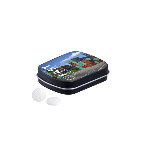 Mini hinged tin golf mints Mini hinged tin golf mints