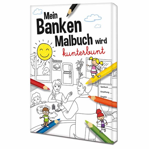 Colouring book / set A6 - banks - Colouring set neutral