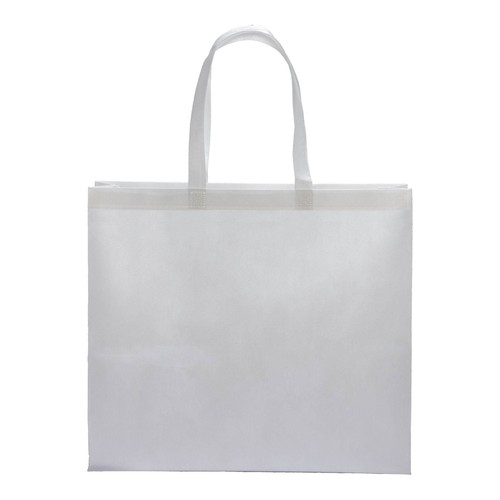 80 g/ m2 R-pet heat-sealed shopping bag with gusset