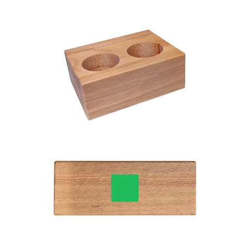 Menukaarthouder beuken met uitsparingen A6