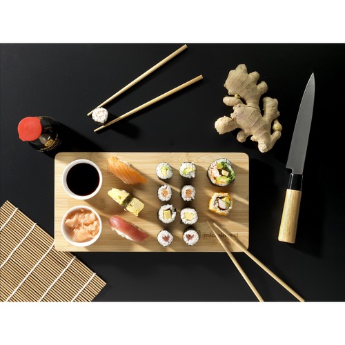 Temaki Bamboo Sushi Tray gift set