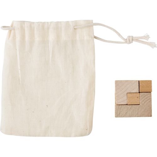 Wooden cube puzzle Amber Wooden cube puzzle Amber