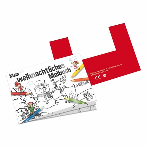 Colouring book A7 - Christmas-themed items - Colouring book with individual front and back sides Colouring book A7 - Christmas-themed items - Colouring book with individual front and back sides
