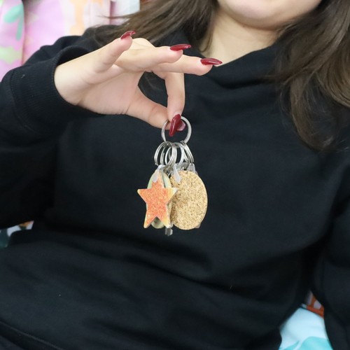 CORK KEYCHAIN ??SMALL 2 SIDES CUSTOMIZABLE CORK KEYCHAIN ??SMALL 2 SIDES CUSTOMIZABLE