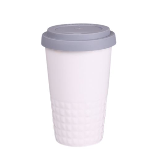 Beker Freedom Excellence Classic 280ml wit/grijs