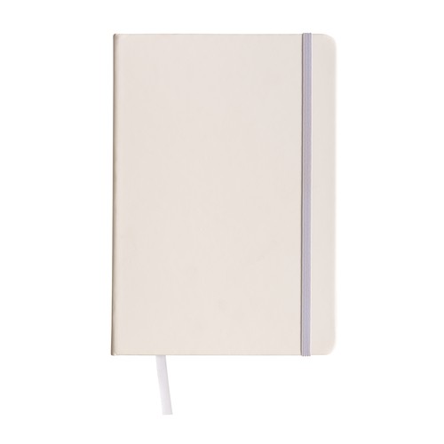 PU notebook with coloured elastic, squared sheets (80 pages), satin bookmark PU notebook with coloured elastic, squared sheets (80 pages), satin bookmark