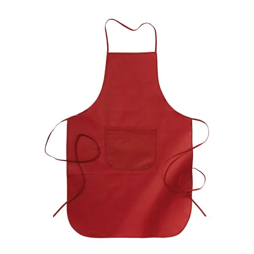 Grembiule lungo in TNT (80g/m2), con tasca frontale 60x90 cm Grembiule lungo in TNT (80g/m2), con tasca frontale 60x90 cm