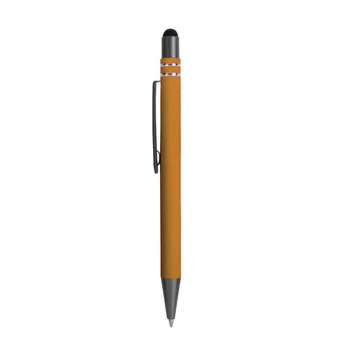 Snap pen with rubberised grip with trim rings with touch screen