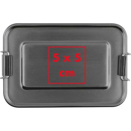 Aluminium lunch box with closure Aluminium lunch box with closure