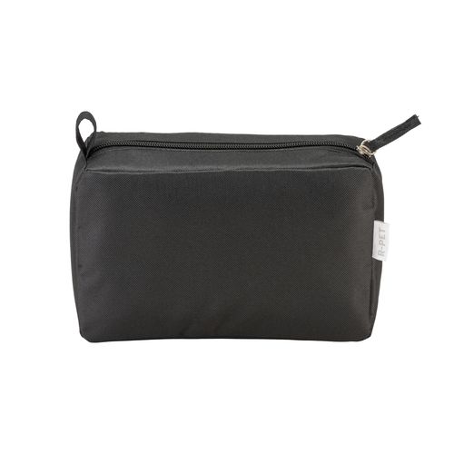 Beauty case en polyester recyclé R-PET avec fermeture éclair