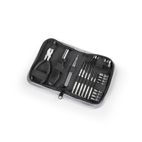 BESSEMER. Set di 24 utensili multifunzione in acciaio di carbonio