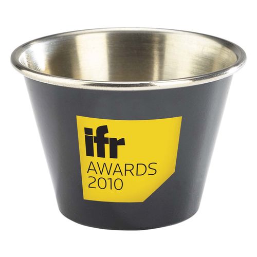 2.5oz Stainless Steel Ramekin (Blue, Red, Yellow & Black) 2.5oz Stainless Steel Ramekin (Blue, Red, Yellow & Black)