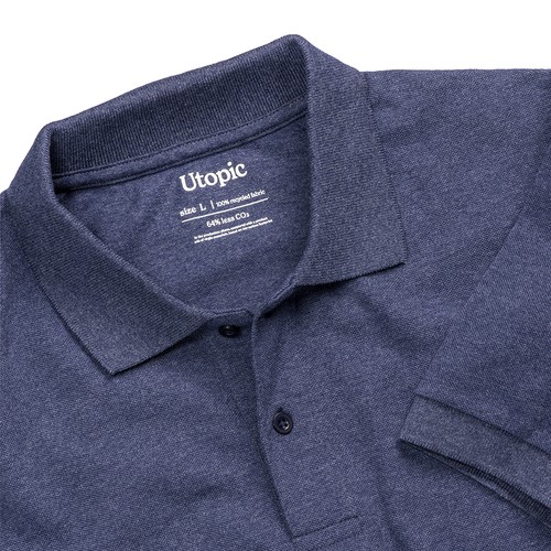Polo 100% tissu régénéré