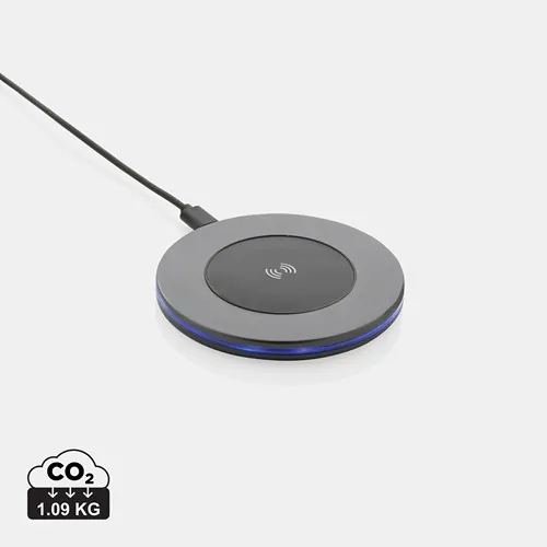 Chargeur sans fil 10W en aluminium recyclé RCS Terra Chargeur sans fil 10W en aluminium recyclé RCS Terra