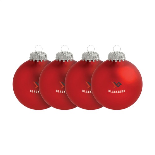 Boule de Noël Ø 6 cm - lot de 4 - Made in Europe