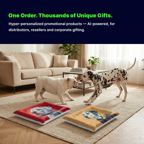 Coussin pour Chien Personnalisé – Confort Peluche, sur Commande
