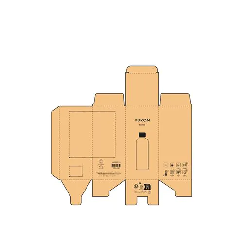 Borraccia Yukon 550ml, realizzata in alluminio riciclato