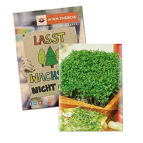 Zaadzakjes mini graspapier - Tuinkers