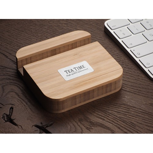 Drewniana podstawka pod telefon Drewniana podstawka pod telefon