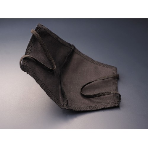 BLACK-BLACK cotton face mask