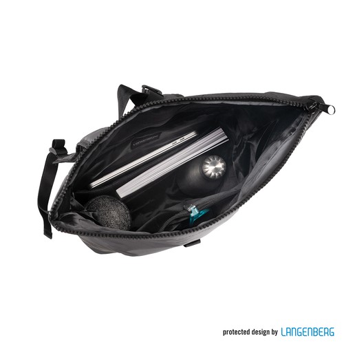 Rollup-Backpack FLASH-BLACK