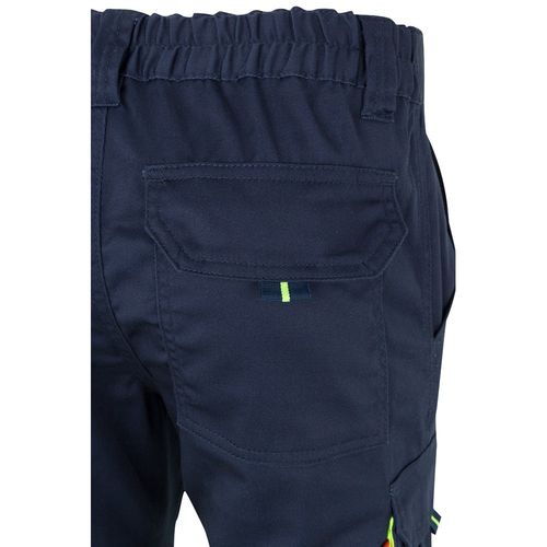 VL ZEUS. Tweekleurige stretchbroek met meerdere zakken (240 g/m²), van katoen (46%), EME (38%) en polyester (16%) VL ZEUS. Tweekleurige stretchbroek met meerdere zakken (240 g/m²), van katoen (46%), EME (38%) en polyester (16%)