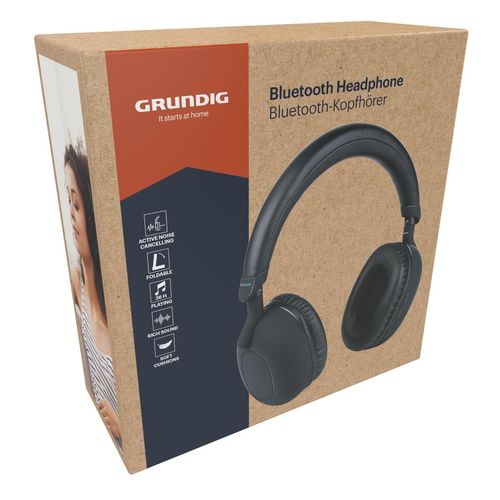 GRUNDIG ANC Bluetooth Headphone 300mAh Black GRUNDIG ANC Bluetooth Headphone 300mAh Black