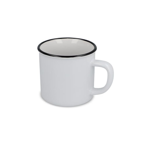 Enamel style ceramic mug 280ml