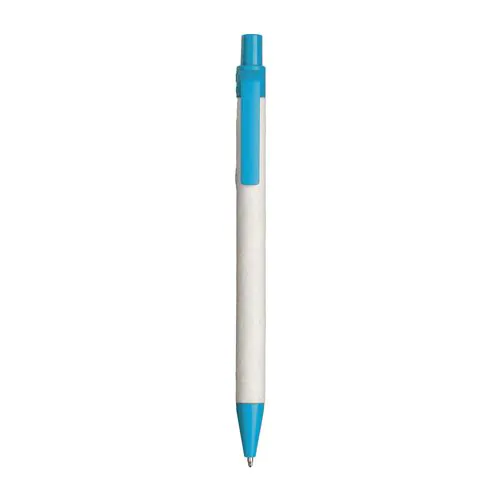 Stylo à bille en papier recyclé avec détails en PLA coloré Stylo à bille en papier recyclé avec détails en PLA coloré